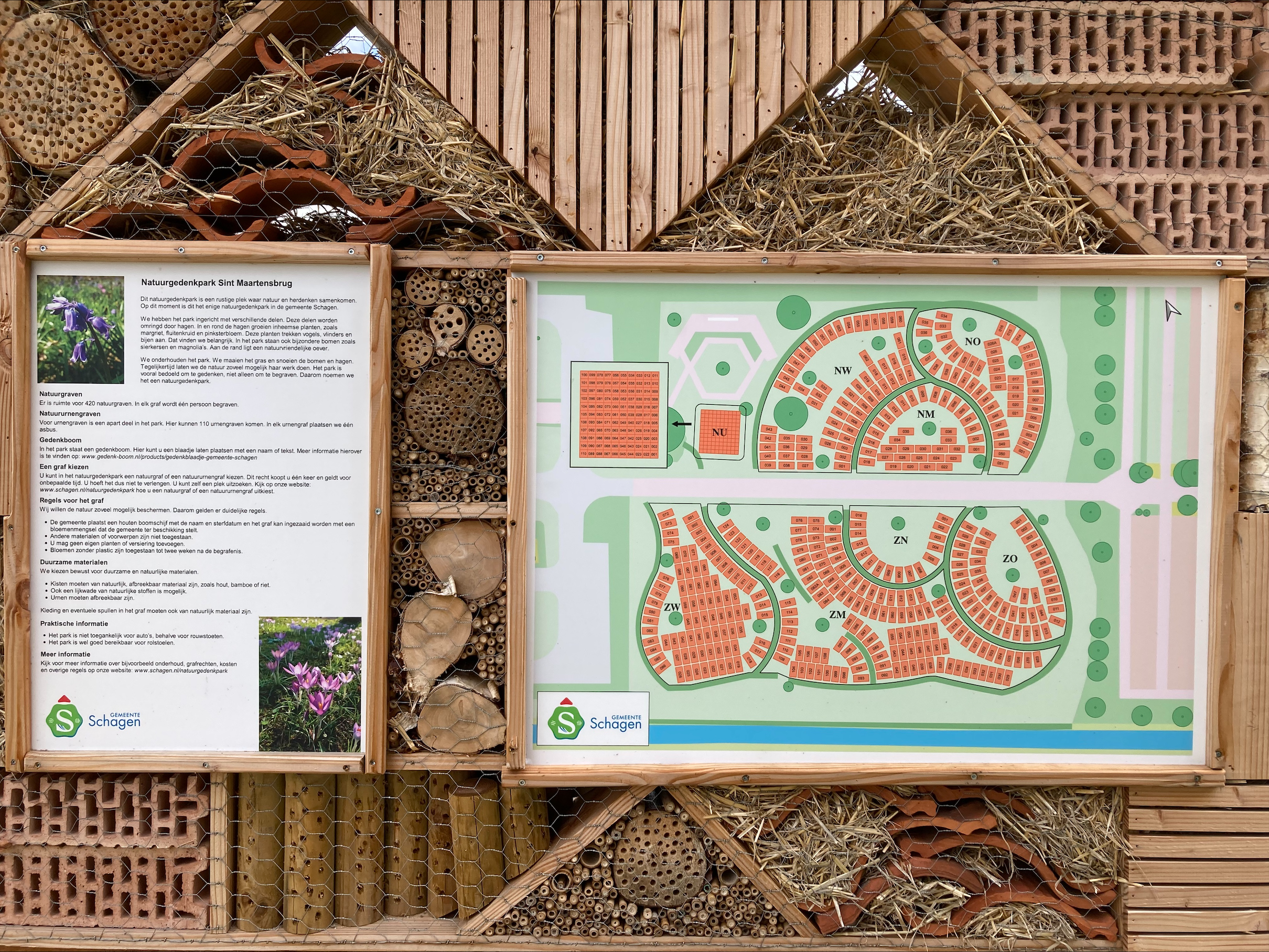 Een beter kijkje op de kaart van het gedenkpark in Sint Maartensbrug